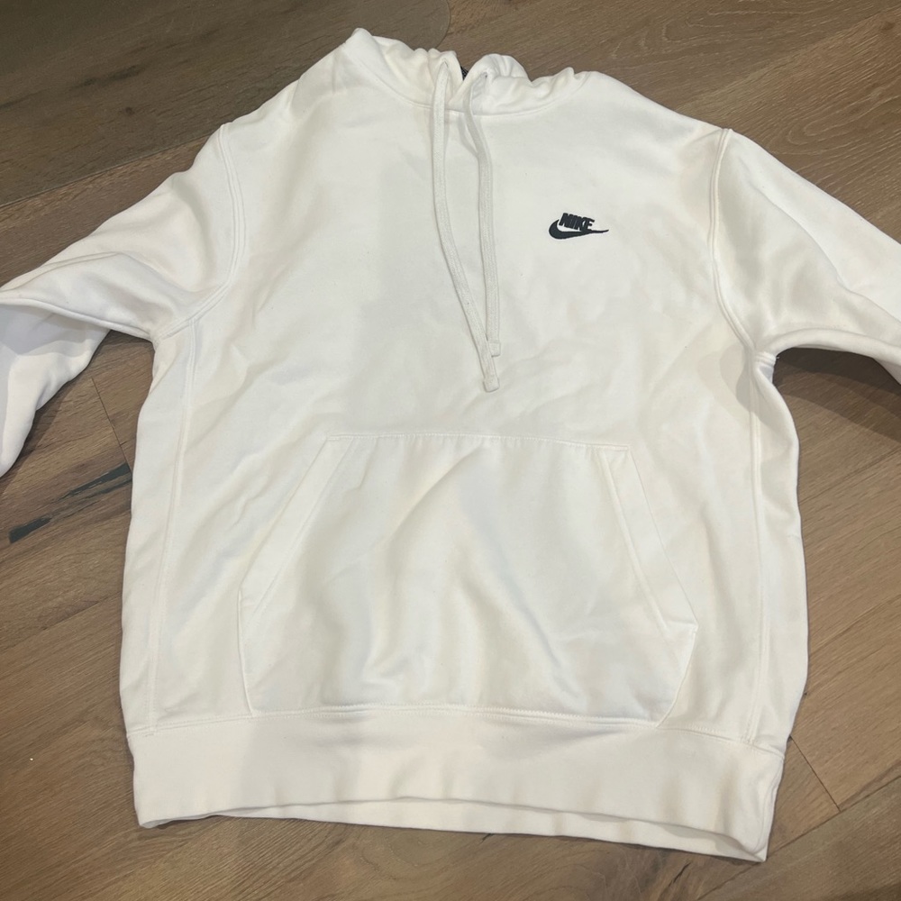 White Nike sweatshirt